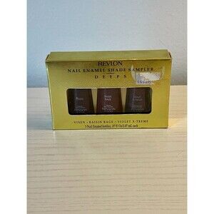 VTG Revlon 80s 90s DEEPS Nail Polish Sampler Vixen Raisin Rage Violet X Treme